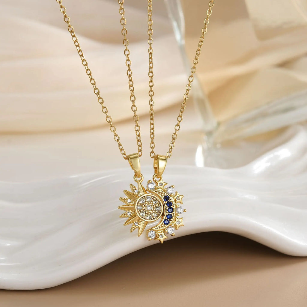 Sun & Moon Necklace & Ring Set