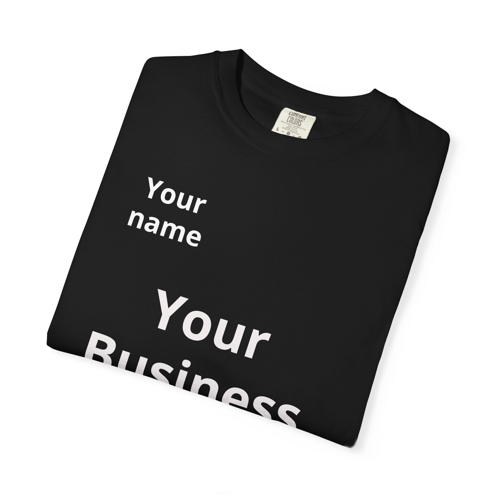 Business Logo T‑Shirt — Customizable Your Name & Business Name Shirt