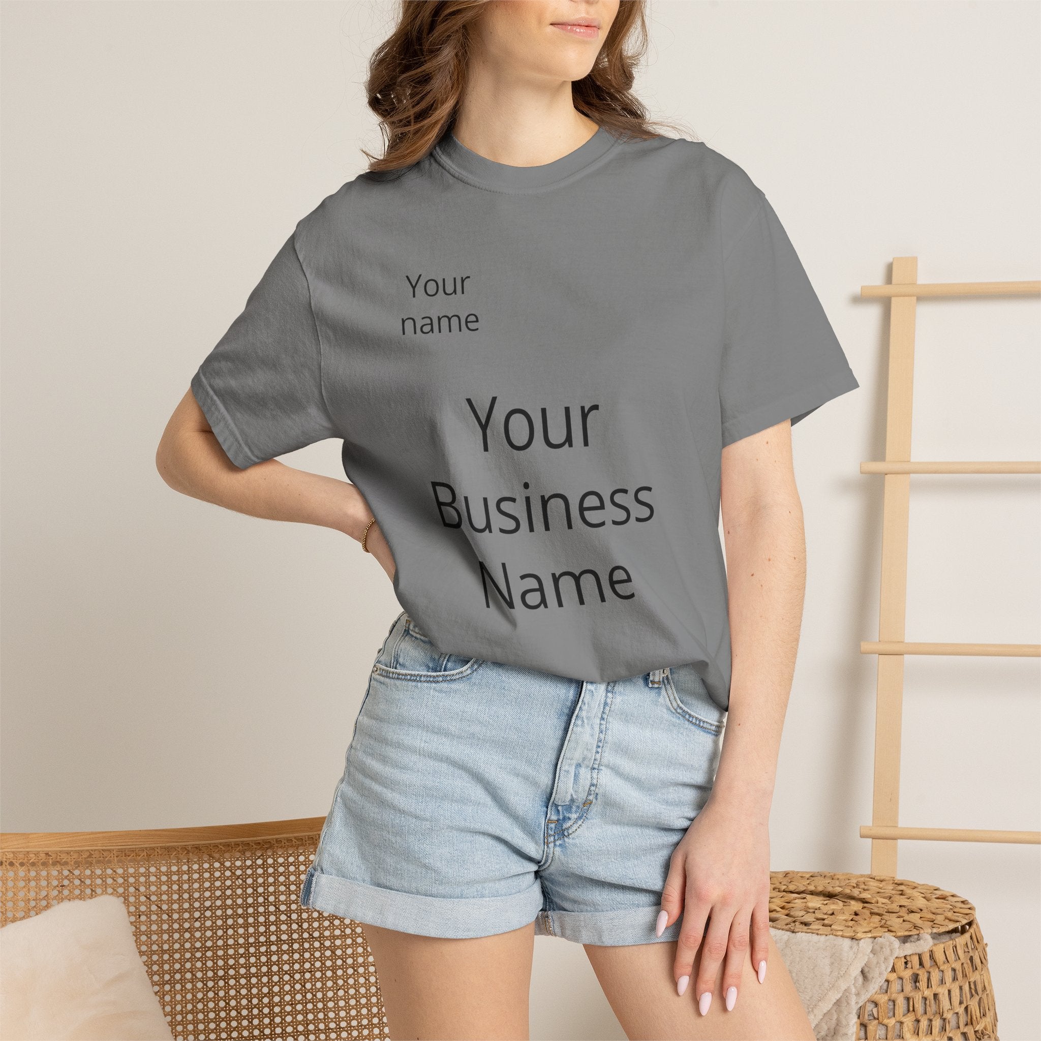 Business Logo T‑Shirt — Customizable Your Name & Business Name Shirt