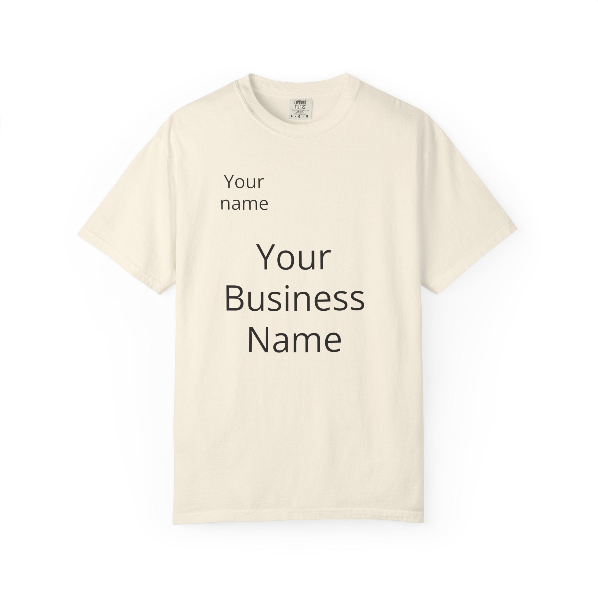Business Logo T‑Shirt — Customizable Your Name & Business Name Shirt