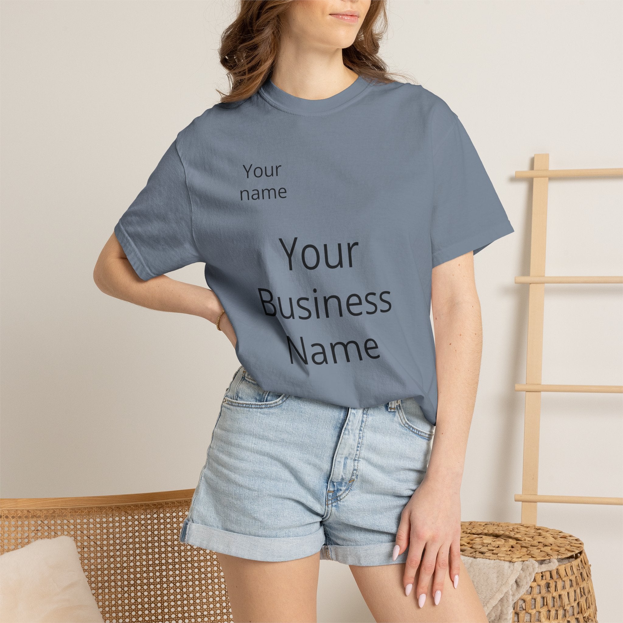 Business Logo T‑Shirt — Customizable Your Name & Business Name Shirt