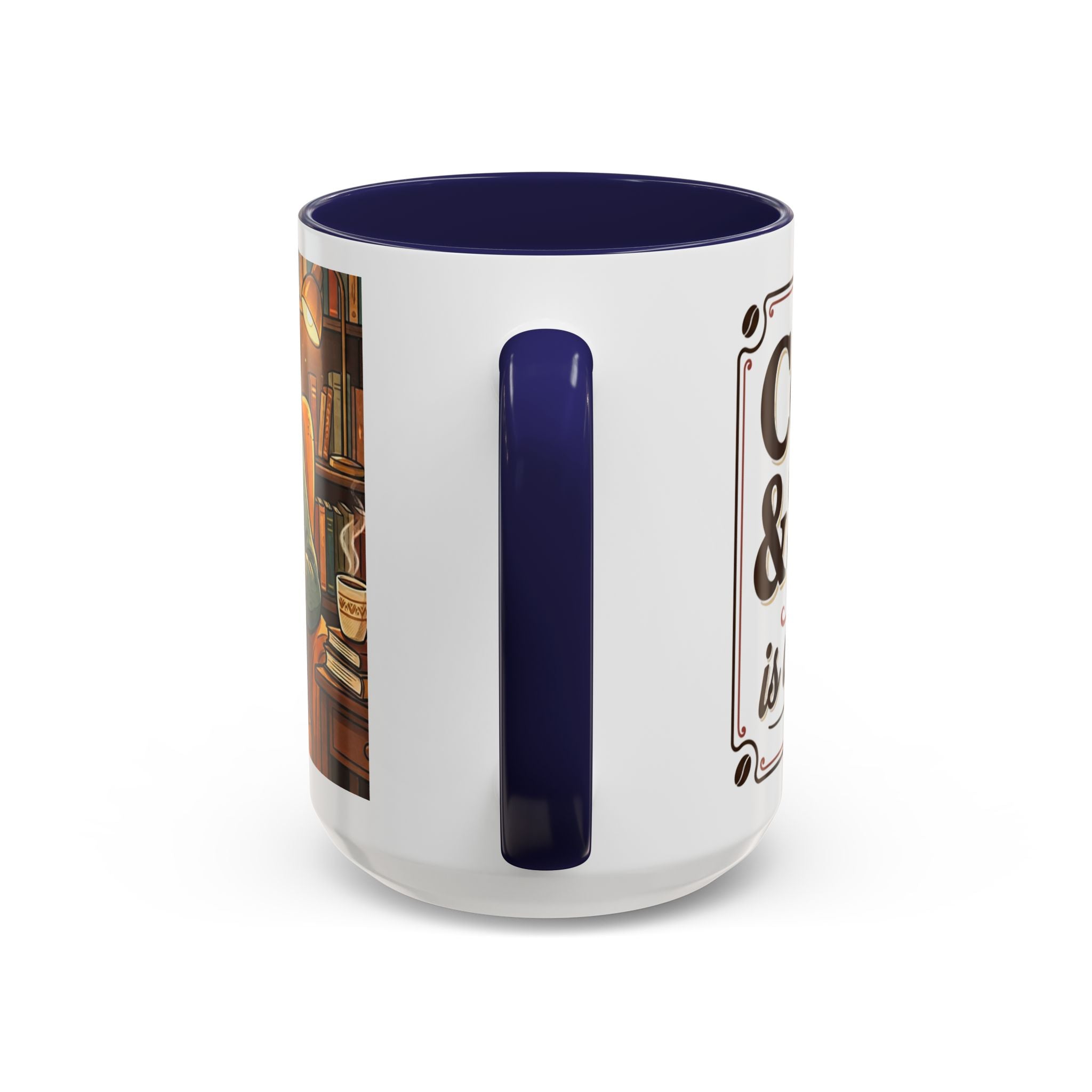 Cozy Reader Coffee Mug — "Coffee & Smut is all I need" Accent Mug for Book Lovers (11/15oz)