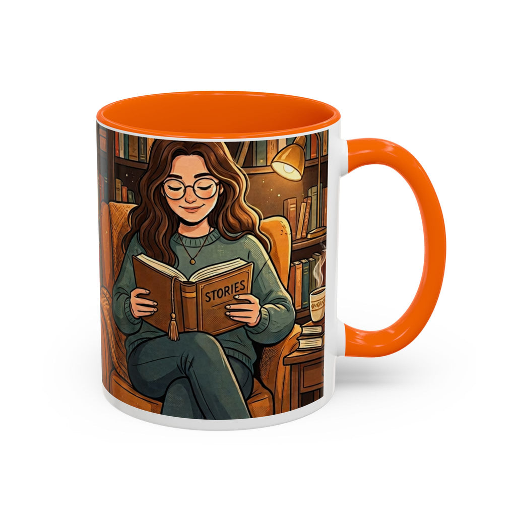 Cozy Reader Coffee Mug — "Coffee & Smut is all I need" Accent Mug for Book Lovers (11/15oz)