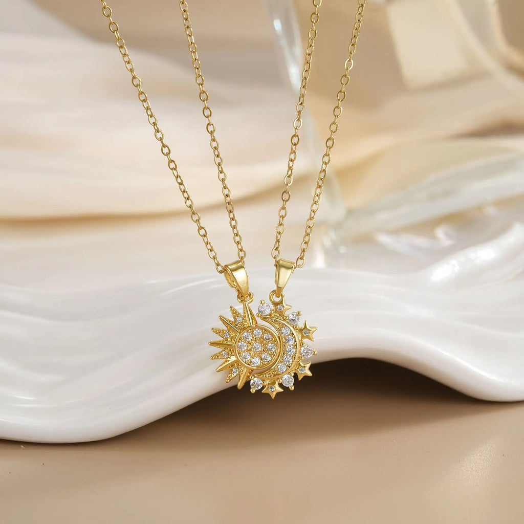 Sun & Moon Necklace & Ring Set