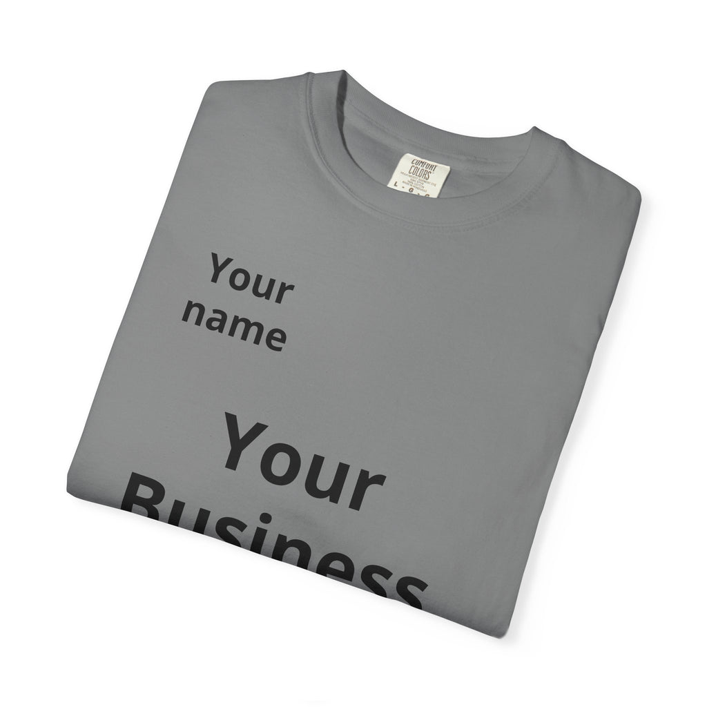 Business Logo T‑Shirt — Customizable Your Name & Business Name Shirt