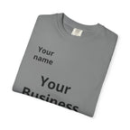 Business Logo T‑Shirt — Customizable Your Name & Business Name Shirt