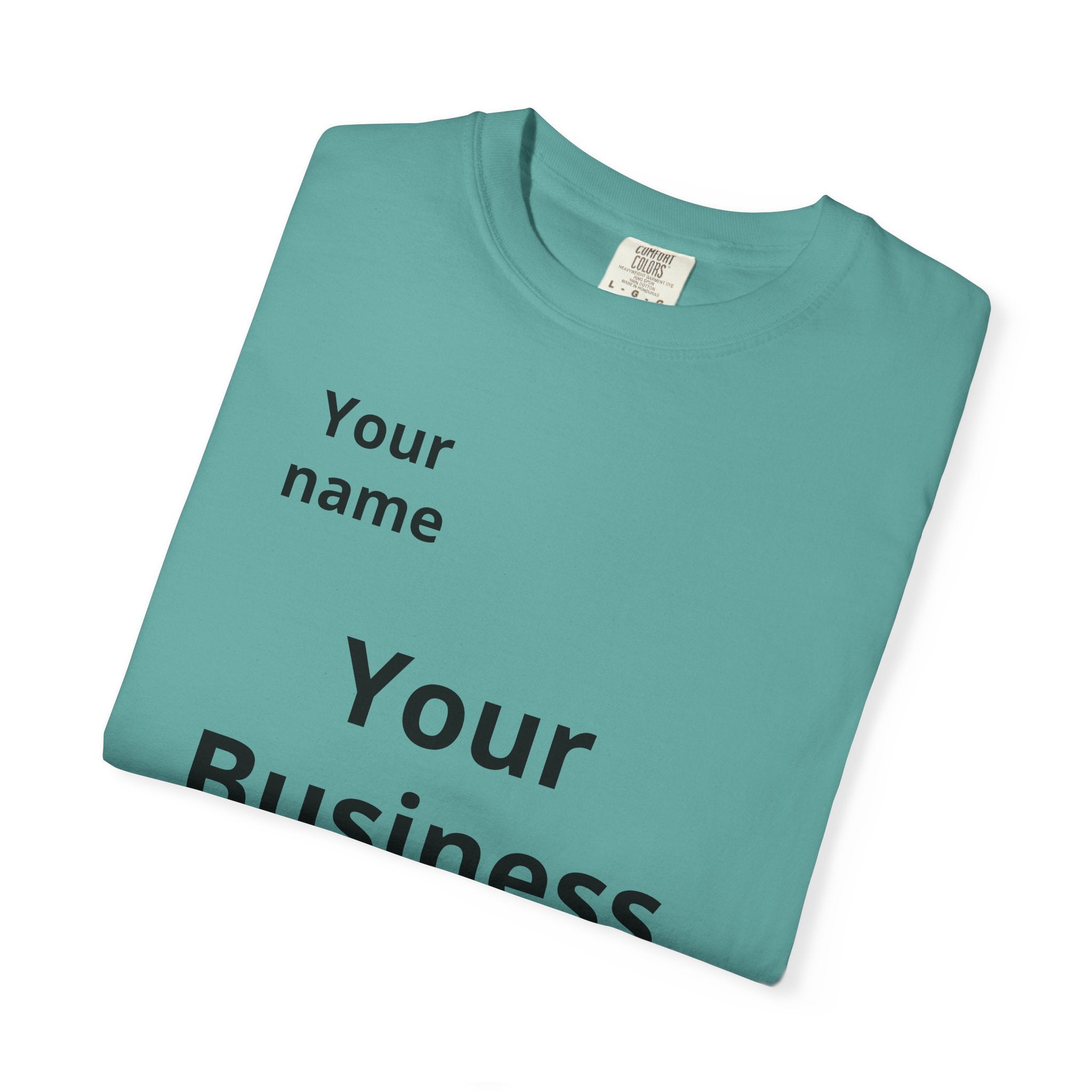 Business Logo T‑Shirt — Customizable Your Name & Business Name Shirt