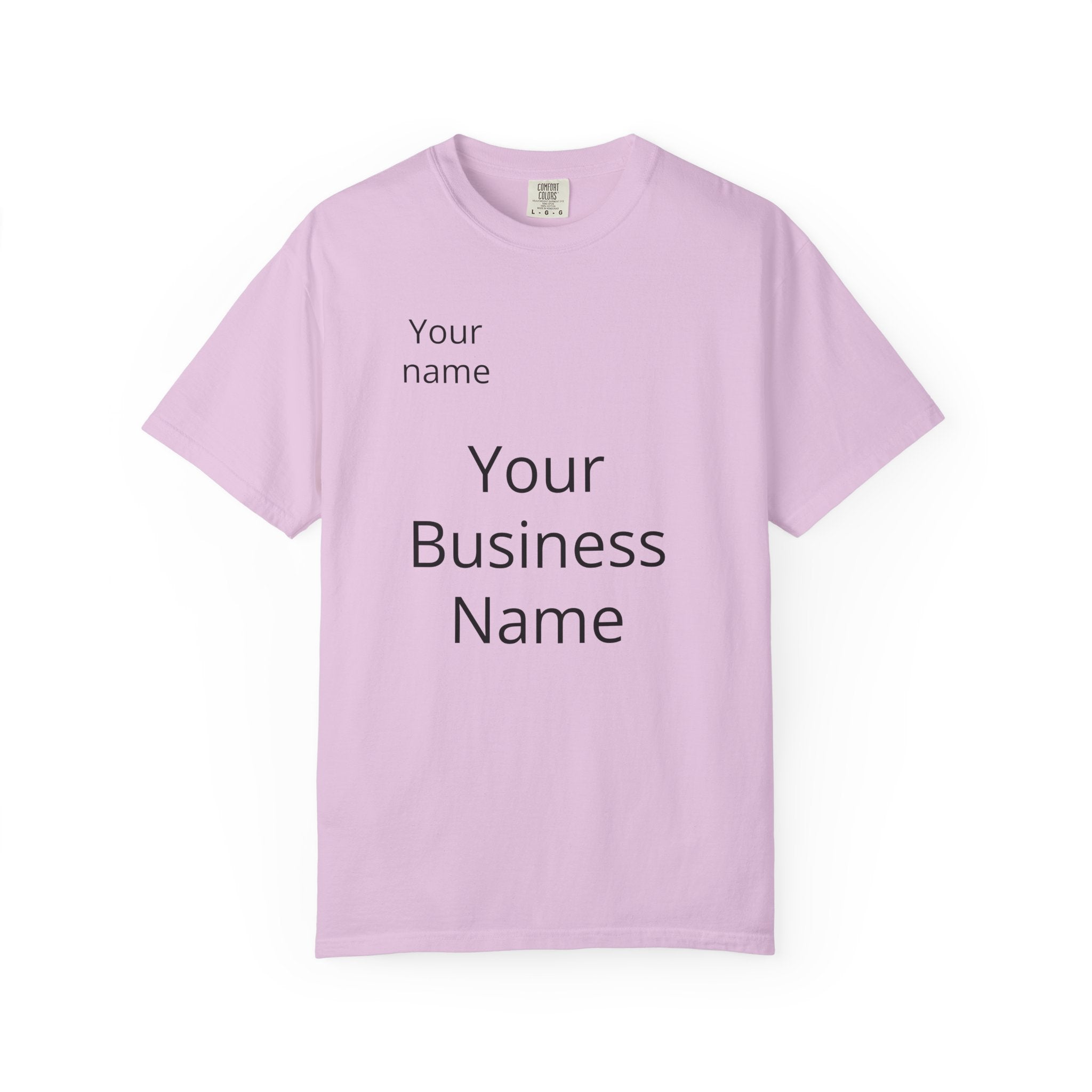 Business Logo T‑Shirt — Customizable Your Name & Business Name Shirt