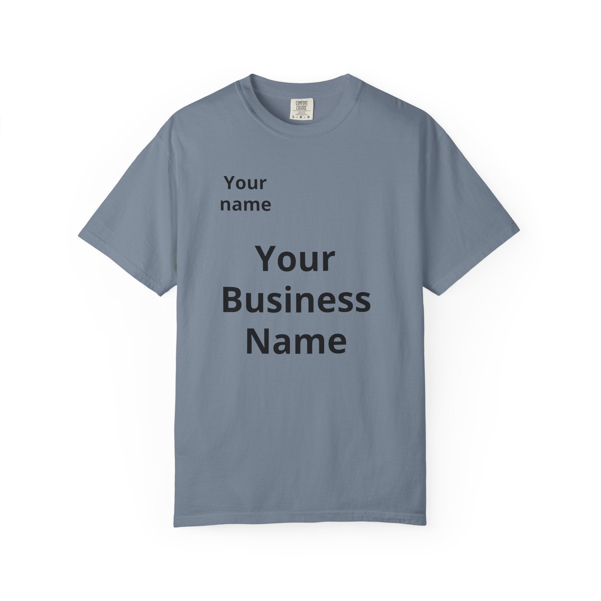 Business Logo T‑Shirt — Customizable Your Name & Business Name Shirt