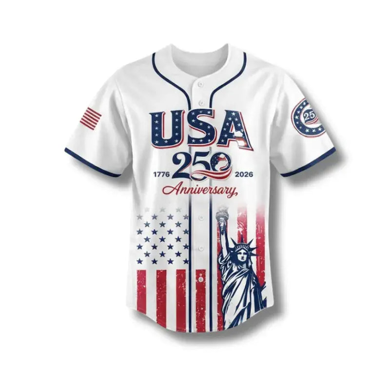USA 250th Anniversary Unisex 4Th of July Jersey 