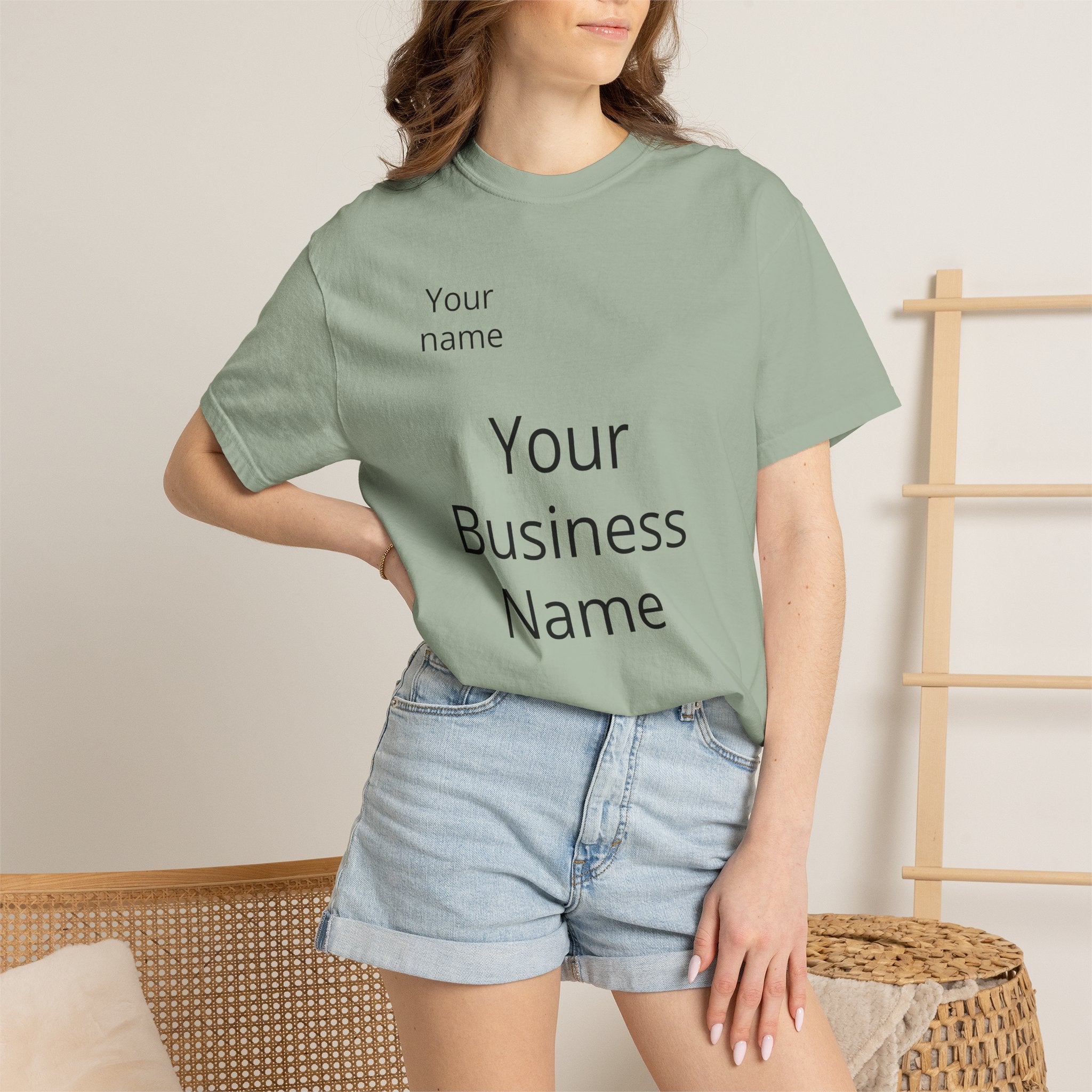 Business Logo T‑Shirt — Customizable Your Name & Business Name Shirt