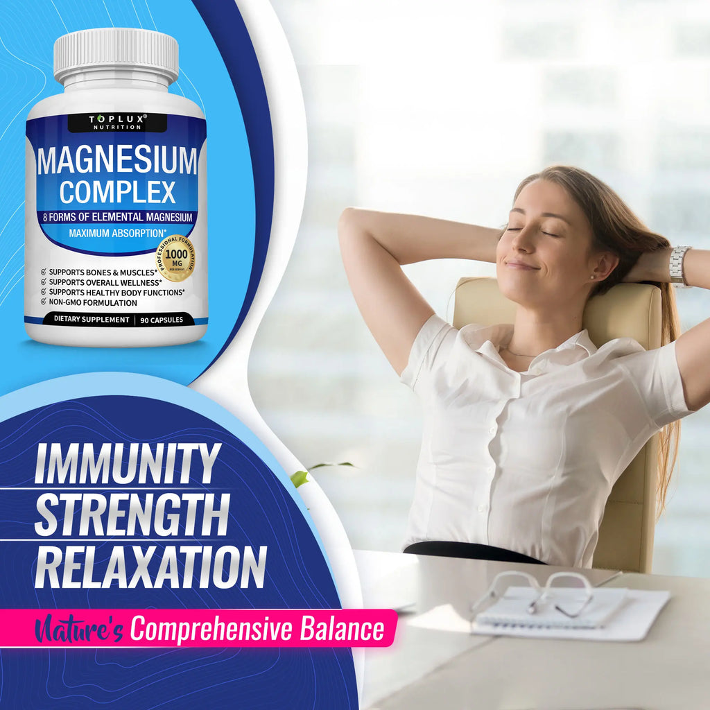 Toplux Magnesium Complex Supplement 1000Mg