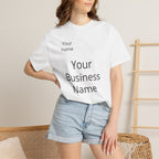 Business Logo T‑Shirt — Customizable Your Name & Business Name Shirt