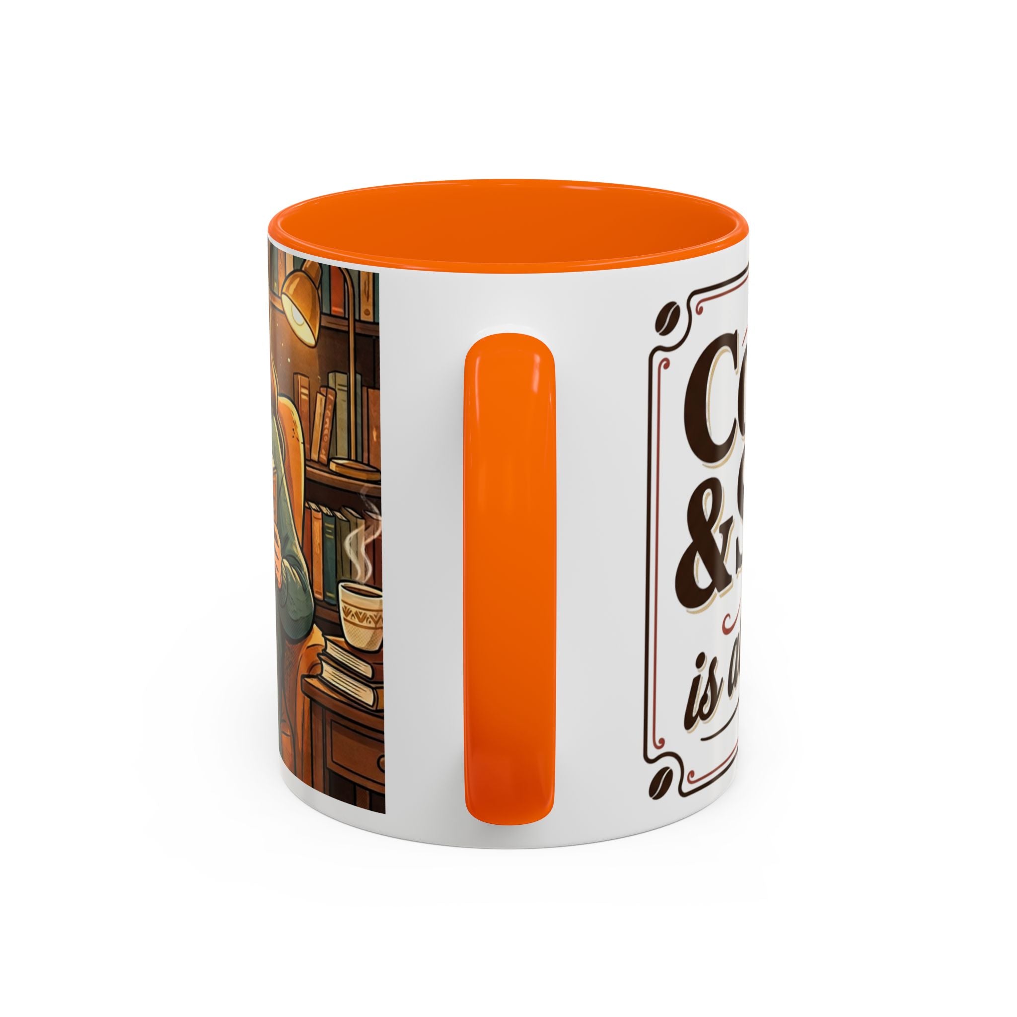Cozy Reader Coffee Mug — "Coffee & Smut is all I need" Accent Mug for Book Lovers (11/15oz)