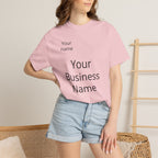 Business Logo T‑Shirt — Customizable Your Name & Business Name Shirt