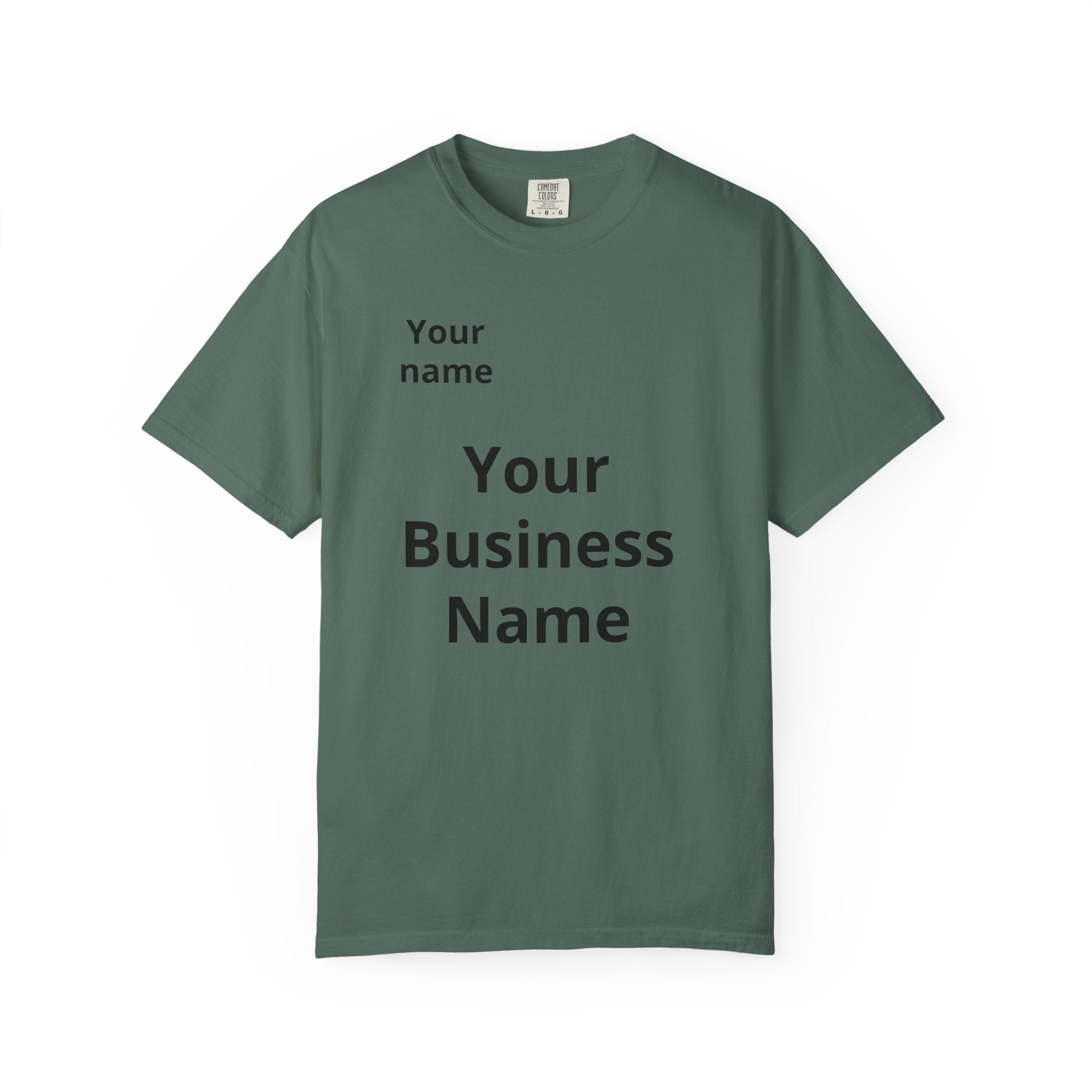 Business Logo T‑Shirt — Customizable Your Name & Business Name Shirt