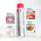 Stain-removing mouthwash, deep cleansing, minty and long-lasting.