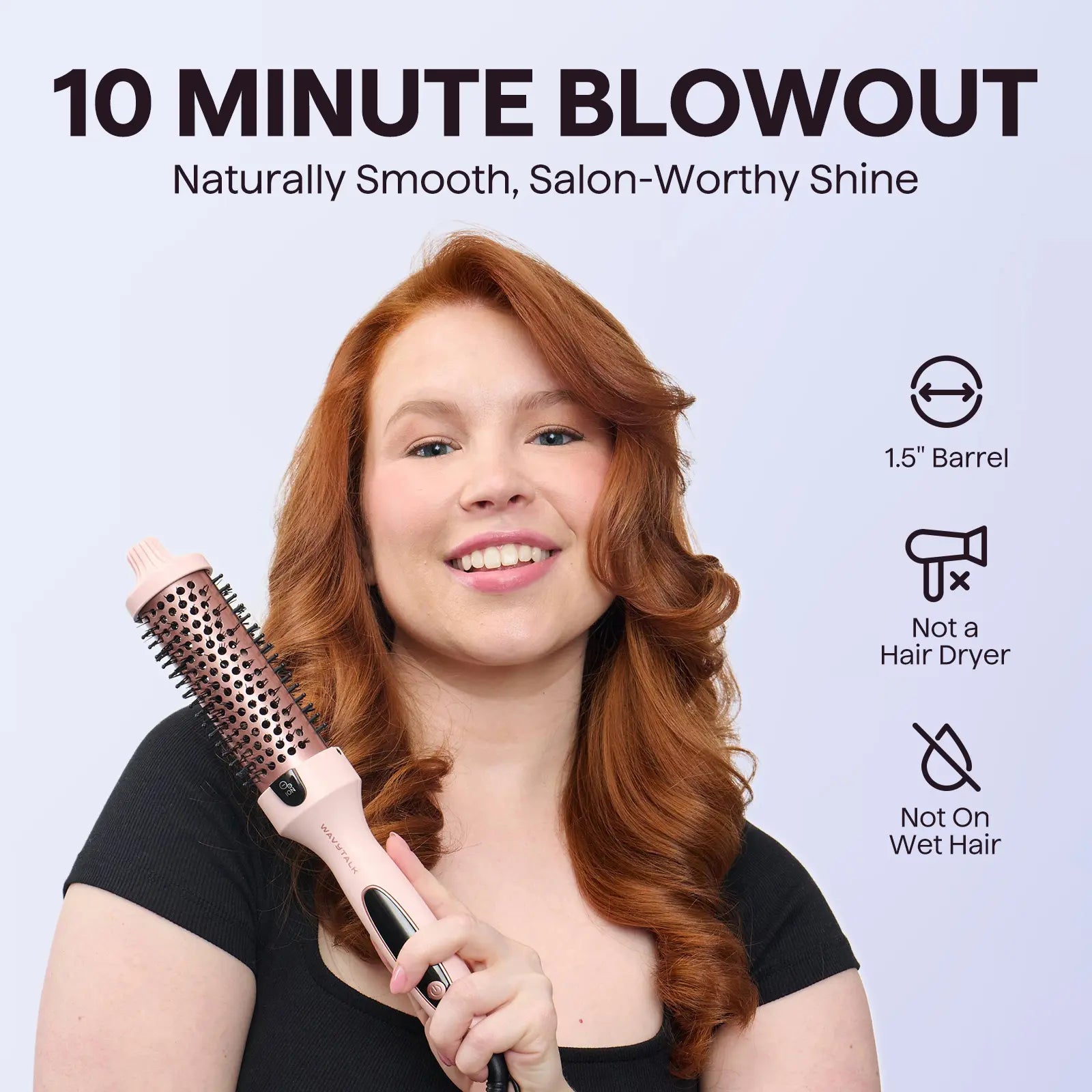 Wavytalk 1.5in Blowout Boost Ionic Thermal Brush 